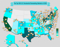 Breaking Down The Top 100 U.S. Residential Remodel Markets of 2012